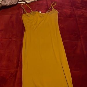 Gold midi dress from rainbow